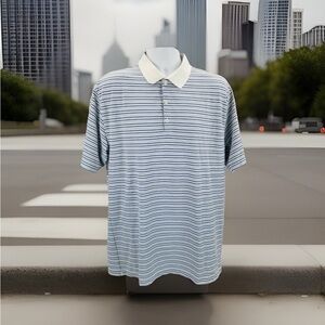 Nike Fit Dry Golf Men’s Size Large Performance Polo Shirt. Multicolor Stripes